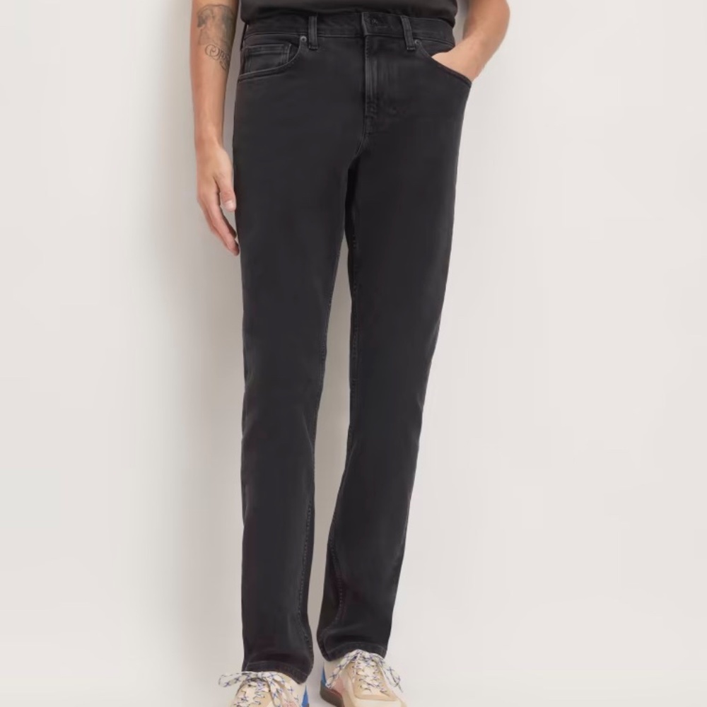 Everlane Washed Black Organic Jeans 33x32
